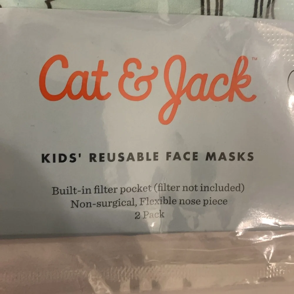 GAP and Cat and Jack and old navy cloth face masks kid size multipack